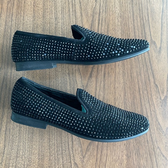 Steve Madden Shoes | Steve Madden Mens Caviar Rhinestone Loafer Slipper | Poshmark